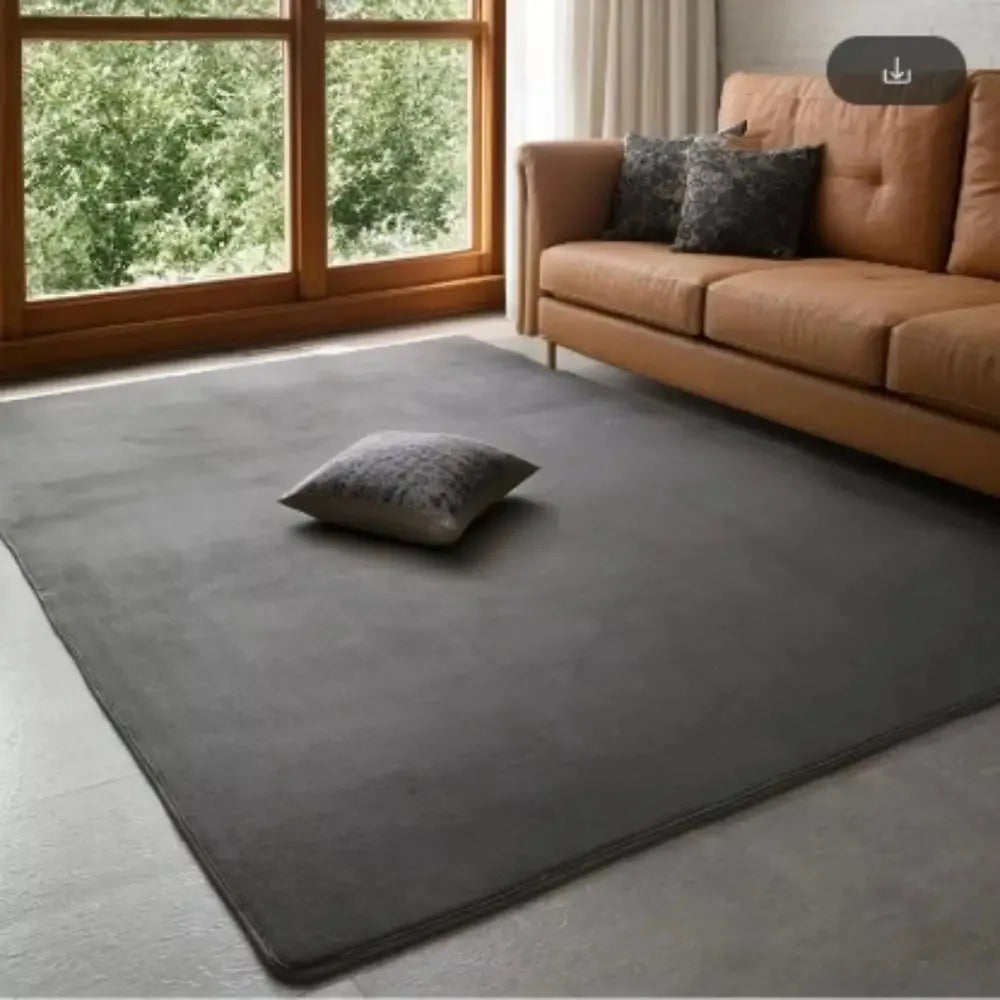 VIKAMA Modern Coral Velvet Carpet Soft Non-Slip Living Room Bedroom Carpet Large Area Children's Play Floor Mat For Home Decor