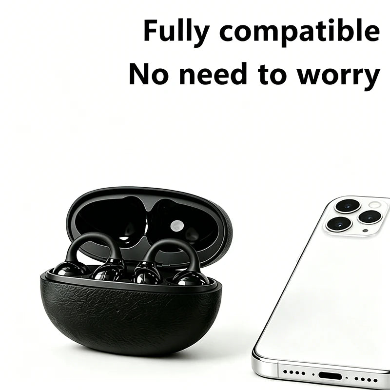 CX11-Clip-on sports headphones, stylish and comfortable over-ear headphones, bass-enhancing wireless earplugs OWS headphones