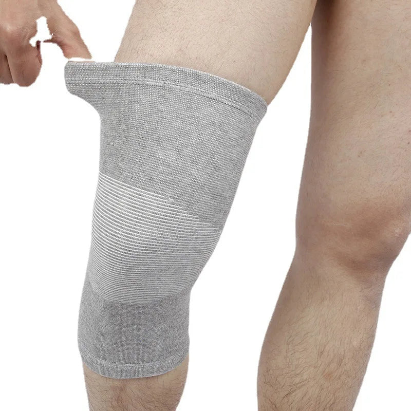 Professional Protection Breathable Bamboo Sports Knee Brace Running Compression Warm  Knee Sleeve Pads,pain Relief From Illness