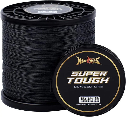 Super Tough Braided Fishing Line 4/8 Strands, 4-160lb, 150-1000 Yards for Saltwater