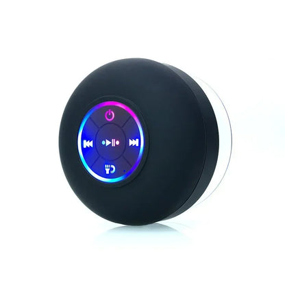 Portable Bluetooth Audio Ipx7 Waterproof Led Lights Bathroom Outdoor Large Suction Cup Can Be Adsorbed Wall Speaker