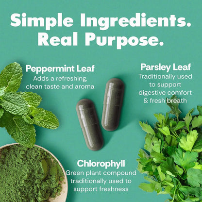Her Fantasy Box | Body Magic | Chlorophyll Capsule - 30 Vegan Capsules for Detox, Digestion, Gut Health - Natural Energy Booster