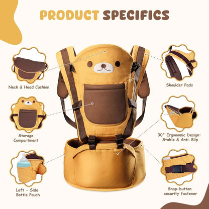 Baby Carrier Waist Stool Walkers Baby Sling Hold Waist Belt Backpack Hipseat Belt Kids Adjustable Infant Hip Seat