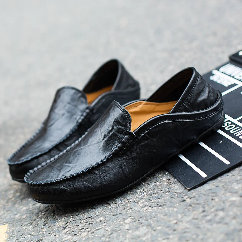 Men's Leather Casual loafers Shoes wedding Dress Shoes New Big Size  Moccasins Shoes Suede shoes High Quality zapatos