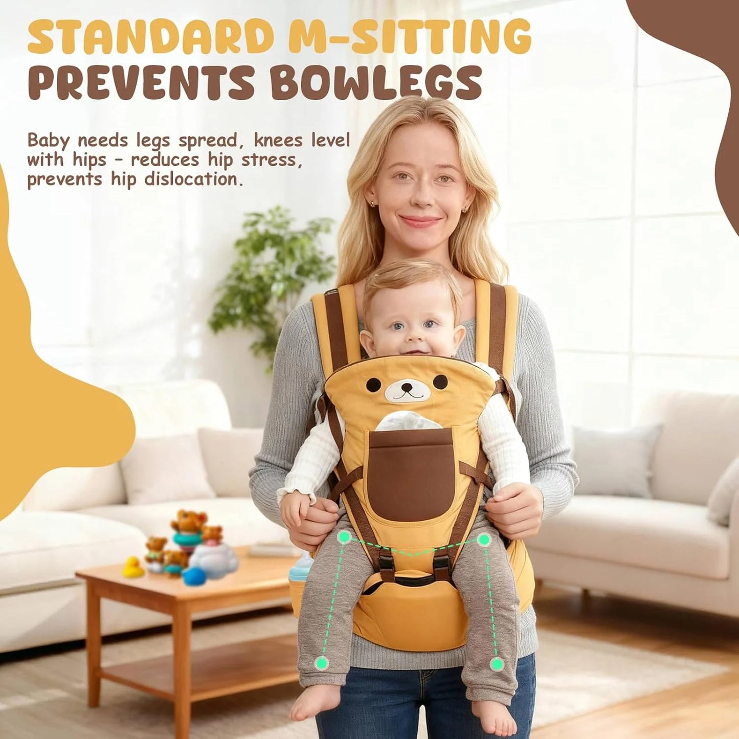 Baby Carrier Waist Stool Walkers Baby Sling Hold Waist Belt Backpack Hipseat Belt Kids Adjustable Infant Hip Seat