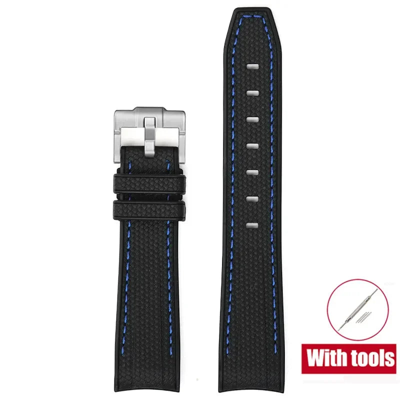 Joint MoonSwatch 20mm Diving Strap for Omega X Swatch Men Women Arc Curved End TPU Rubber Bracelet for Rolex Watch Band 2028