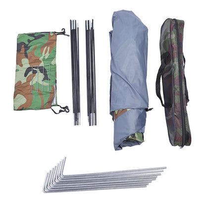 3 4 Person Camping Dome Tent Waterproof UV Proof 180T Silver Coated Polyester Fiberglass Poles Portable Bag Outdoor Camouflage
