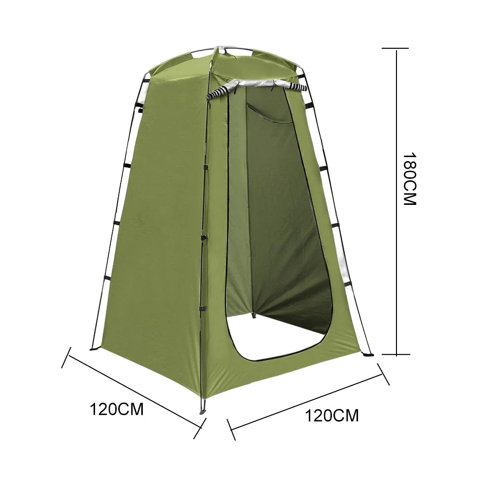 Portable Camping Shower Tent Waterproof Anti-UV Shower Bathing Tent Changing Fitting Room Beach Privacy Toilet Shelter Tent