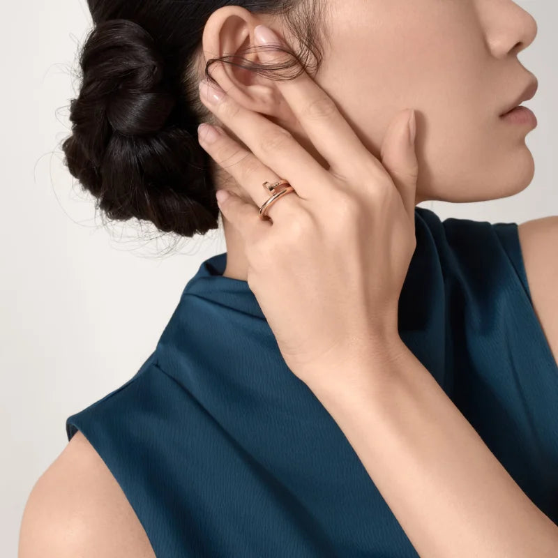 2026 New Product S925 Silver Diamond Free Nail Ring Original Fashion Boutique Accessories Gift