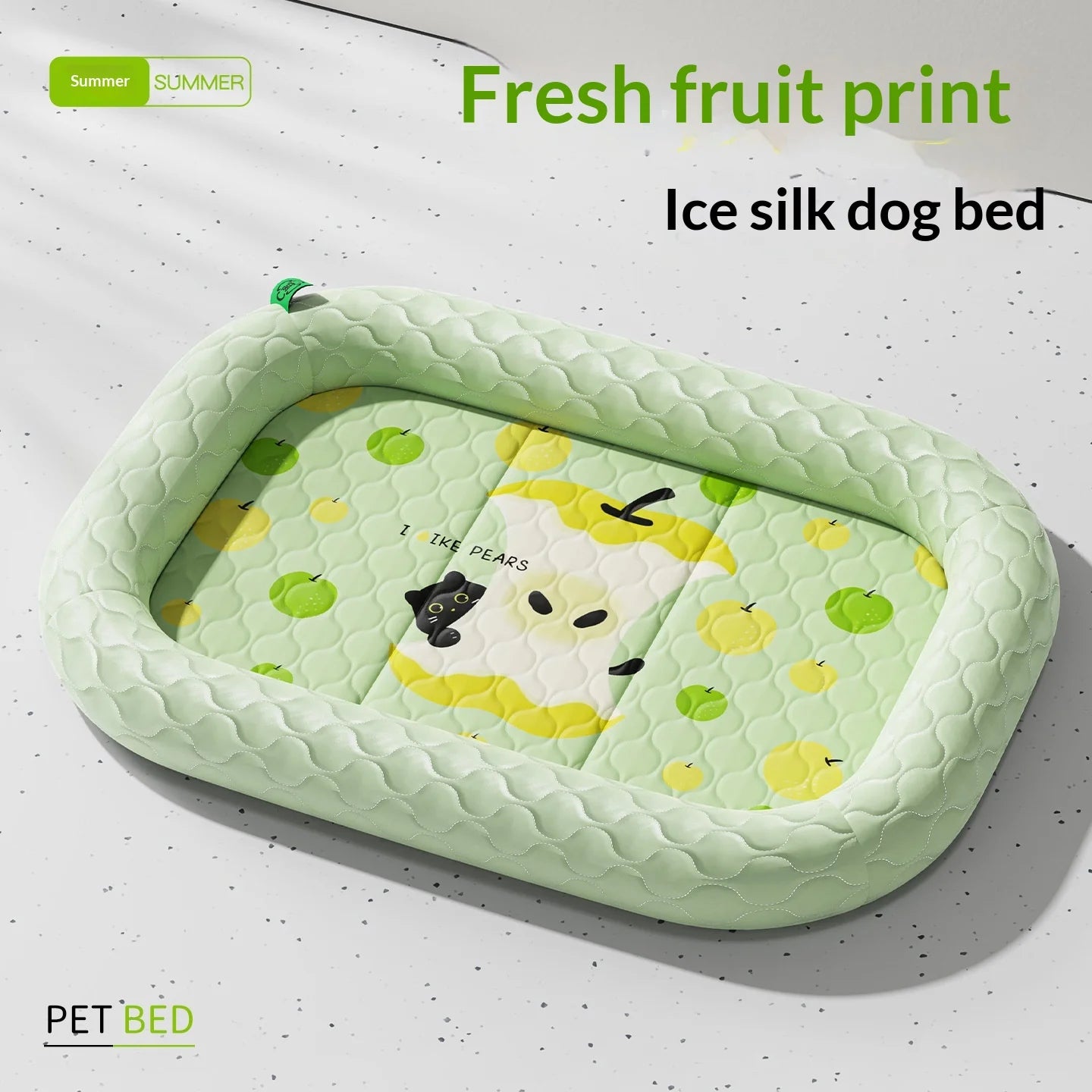 Pet Ice Mat Summer Cooling Dog Cat Mat Ice Silk Fabric Breathable Anti Slip Self Cooling Nest for Small Large Dogs Cats