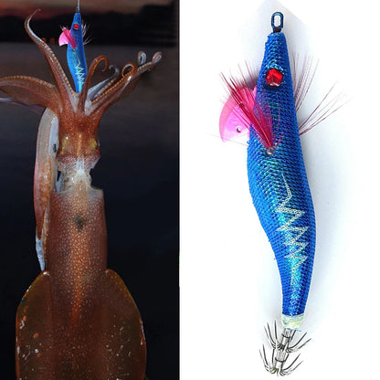 Luminous Swimbait Glow in Dark Crankbait Simulation Squid Jig Hook Bait Lifelike Plastic for Octopus Cuttlefish Fishing Tackle