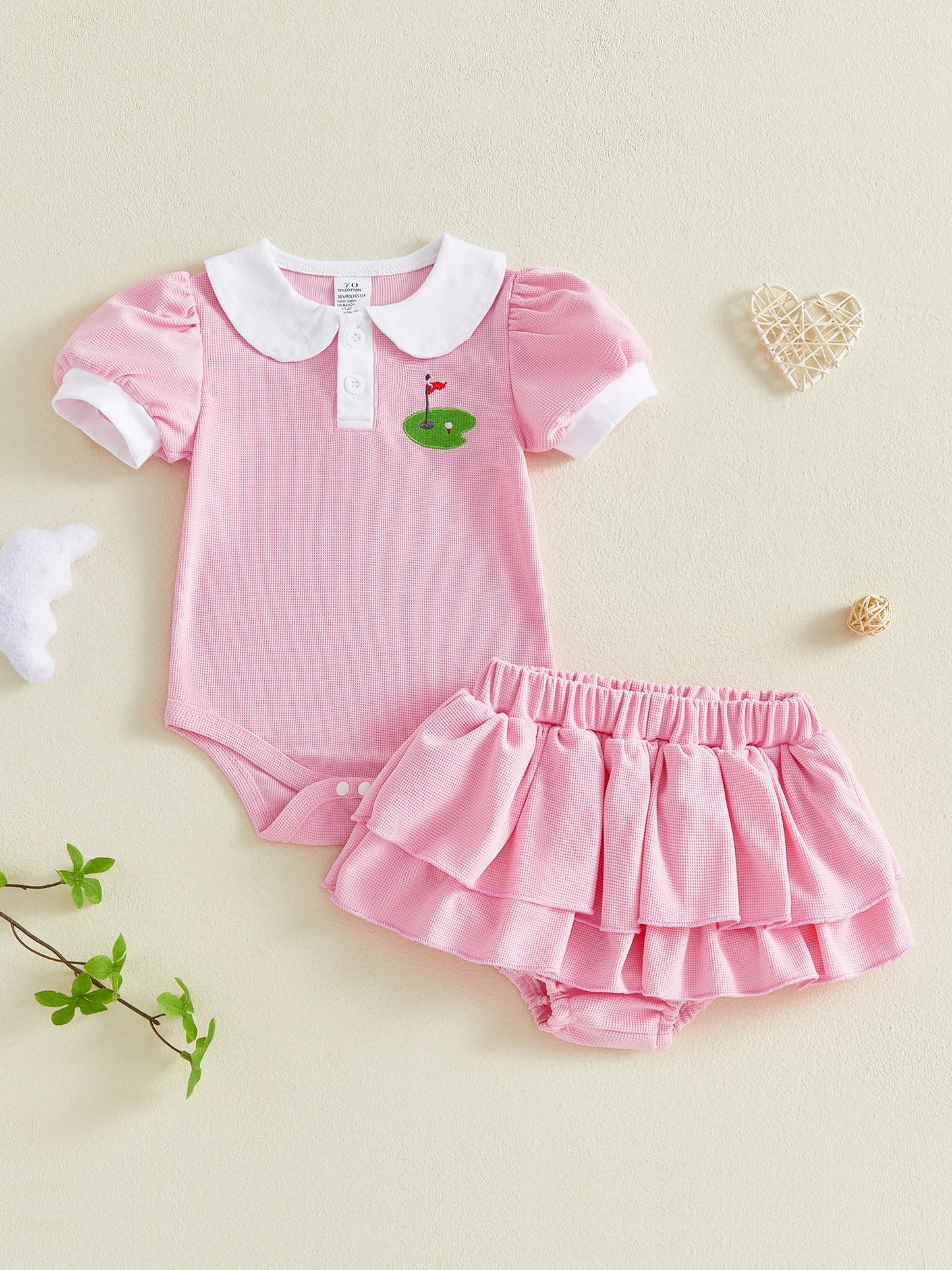 Toddler Girls Floral Print Ruffle Sleeve Top and Shorts Set with Bow Headband Summer Outfit 3 Piece Clothing Set