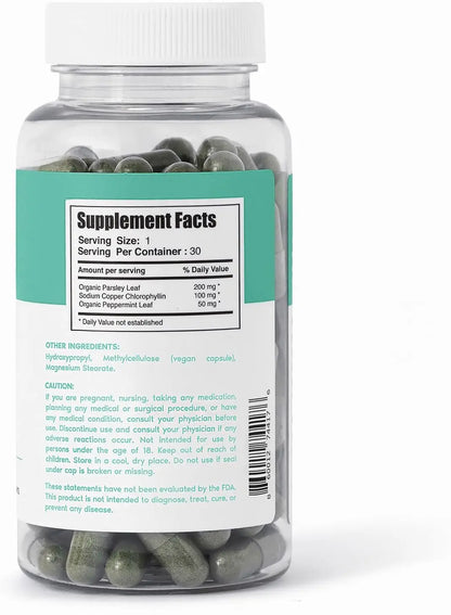 Her Fantasy Box | Body Magic | Chlorophyll Capsule - 30 Vegan Capsules for Detox, Digestion, Gut Health - Natural Energy Booster