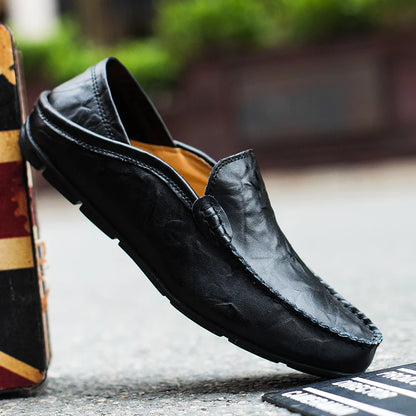 Men's Leather Casual loafers Shoes wedding Dress Shoes New Big Size  Moccasins Shoes Suede shoes High Quality zapatos