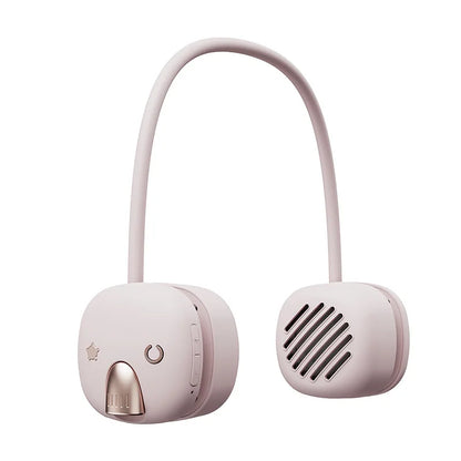 Neck hanging wireless bluetooth speaker with light usb mini portable neck hanging subwoofer outdoor sports retro audio